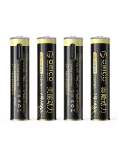 
Įkraunamos ličio baterijos AAA 1,5 V 500 mWh USB-C - 4 vnt.
