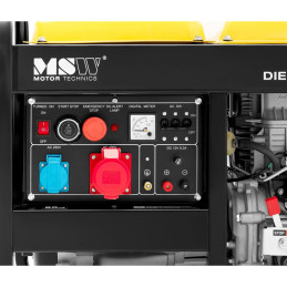 Galios generatorius dyzelinis elektros generatorius 12,5 l 240/400 V 5500 W AVR