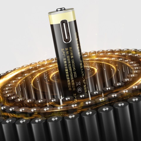 
Įkraunamos ličio baterijos AAA 1,5 V 500 mWh USB-C su įkrovimo laidu - 2 vnt.
