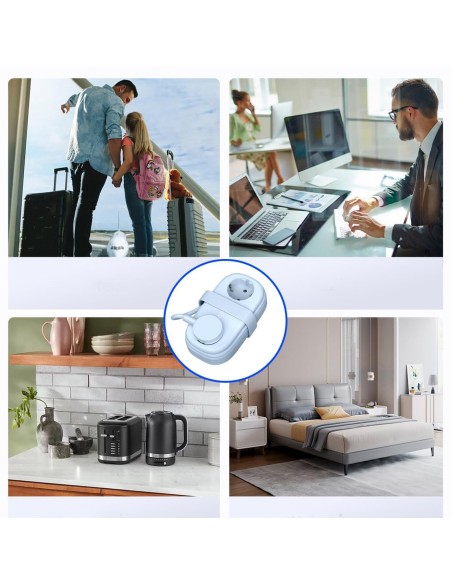 
5 viename AC USB-A USB-C GaN 20W maitinimo lizdas – mėlynas
