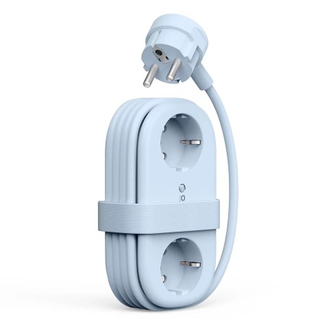 
6 viename AC USB-A USB-C GaN 65W maitinimo lizdas – mėlynas
