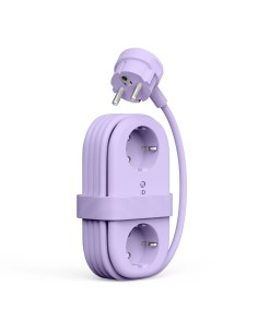 
6 viename AC USB-A USB-C GaN 65W maitinimo lizdas – violetinis
