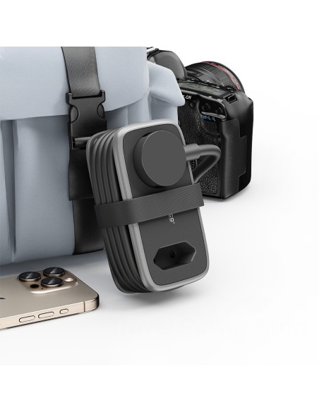 
5 viename AC USB-A USB-C 15,5 W maitinimo blokas – juodas
