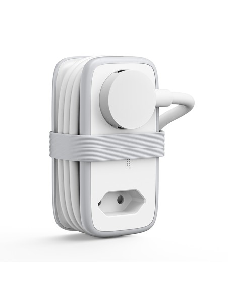 
5 viename AC USB-A USB-C 15,5 W maitinimo blokas – baltas

