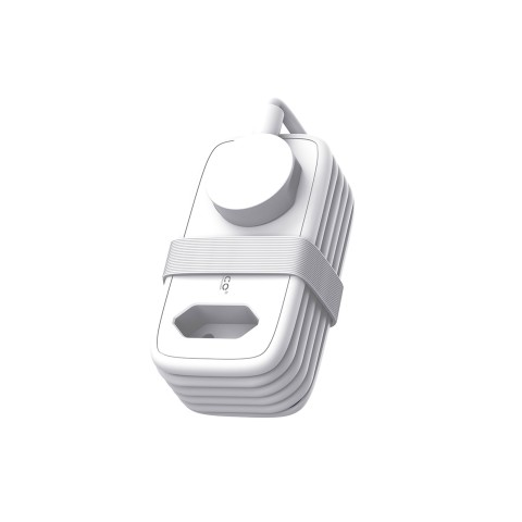 
5 viename AC USB-A USB-C 15,5 W maitinimo blokas – baltas
