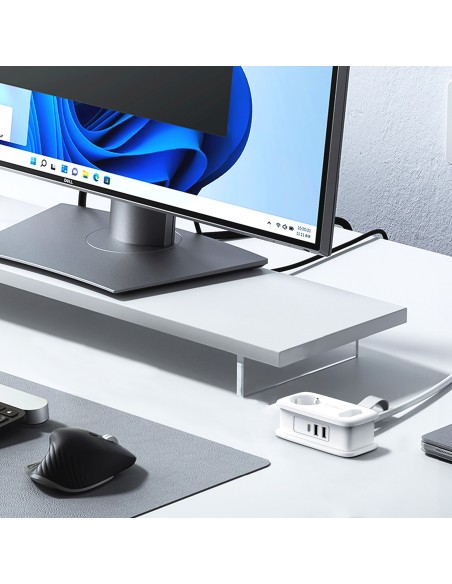 
5 viename AC USB-A USB-C 15,5 W maitinimo blokas – baltas
