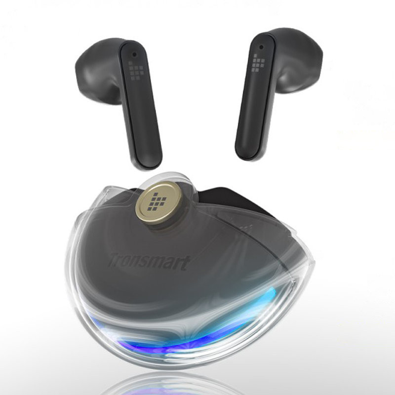 Battle žaidimų TWS į ausis įdedamos Bluetooth ausinės, atsparios vandeniui IPX5 juodos spalvos