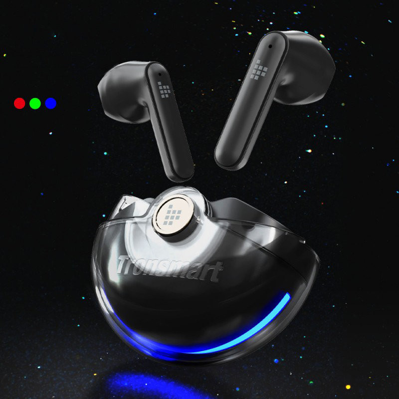 Battle žaidimų TWS į ausis įdedamos Bluetooth ausinės, atsparios vandeniui IPX5 juodos spalvos