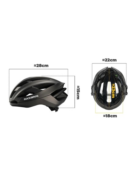 
Dviračio šalmas su sutvirtintu rėmu 58–62 cm – juodas
