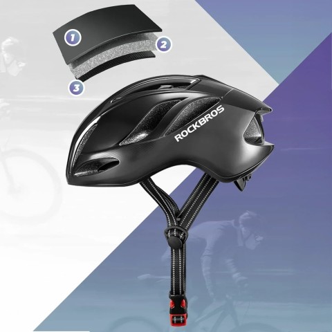 
Lengvas dviračio šalmas 58-62 cm - titano spalvos

