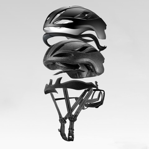 
Lengvas dviračio šalmas 58–62 cm – juodas
