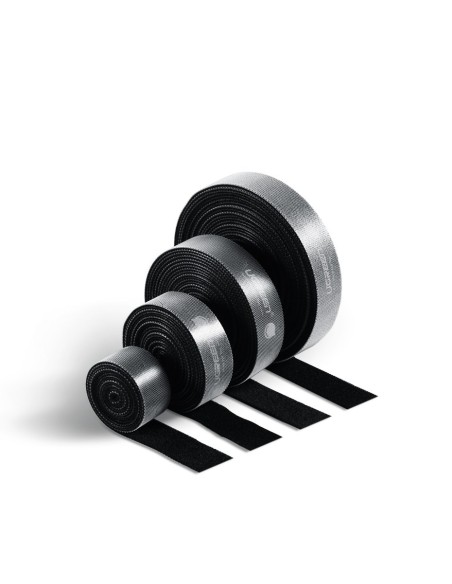 Velcro juosta Velcro kabelio tvarkyklė 5m juoda Velcro juosta Velcro kabelio tvarkyklė 5m juoda