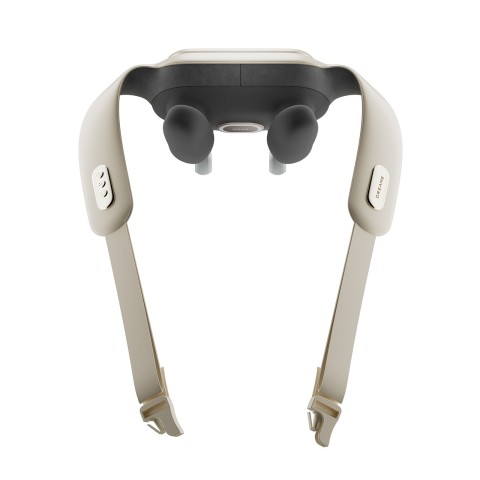 
Kaklo ir pečių masažuoklis su šildymo funkcija, USB-C, 2200mAh, baltas
