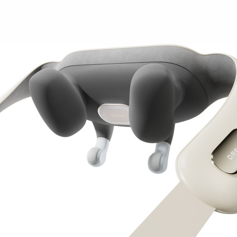 
Kaklo ir pečių masažuoklis su šildymo funkcija, USB-C, 2200mAh, baltas
