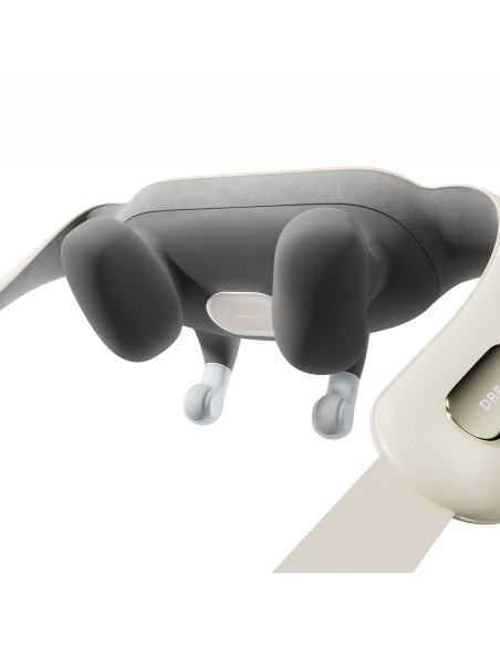 
Kaklo ir pečių masažuoklis su šildymo funkcija, USB-C, 2200mAh, baltas
