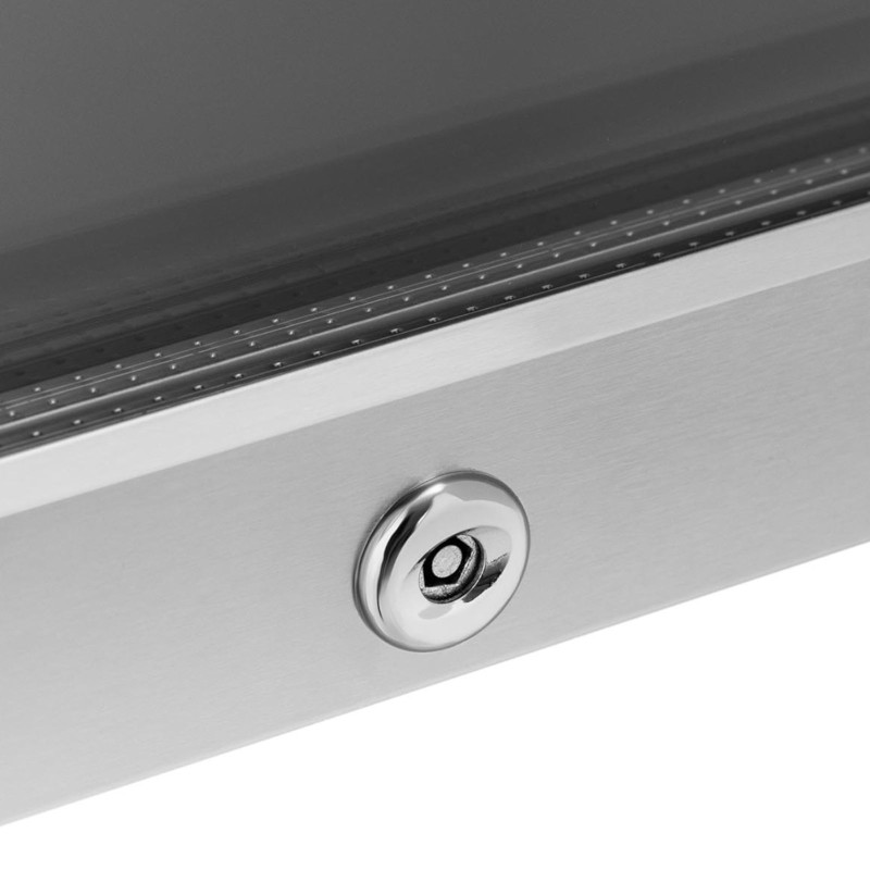 Humidor cigarų spintelė iš kedro medienos ir plieno su LED apšvietimu