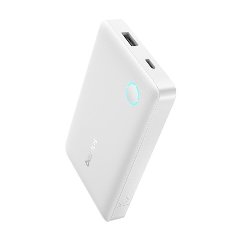 
10000mAh 15W „EnerFill FP11“ nešiojama baterija su USB-C laidu, 30 cm, balta
