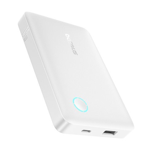 
10000mAh 15W „EnerFill FP11“ nešiojama baterija su USB-C laidu, 30 cm, balta
