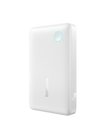 
10000mAh 15W „EnerFill FP11“ nešiojama baterija su USB-C laidu, 30 cm, balta
