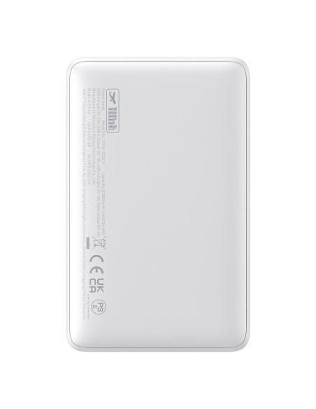
10000mAh 15W „EnerFill FP11“ nešiojama baterija su USB-C laidu, 30 cm, balta
