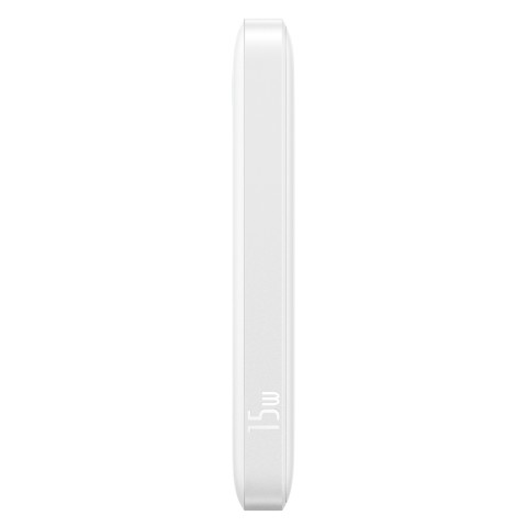 
10000mAh 15W „EnerFill FP11“ nešiojama baterija su USB-C laidu, 30 cm, balta
