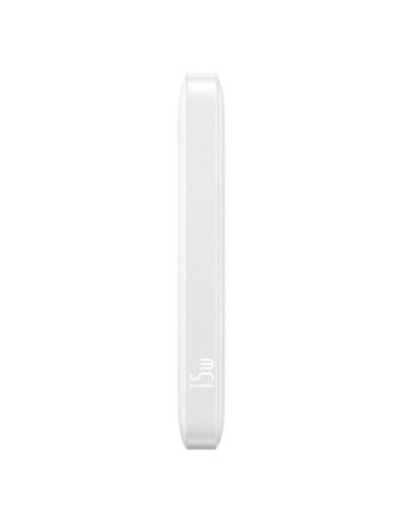 
10000mAh 15W „EnerFill FP11“ nešiojama baterija su USB-C laidu, 30 cm, balta
