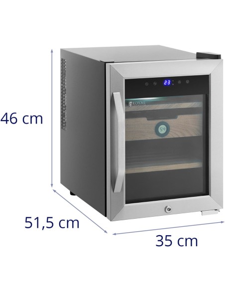 Humidor cigarų spintelė iš kedro medienos ir plieno su LED apšvietimu Humidor cigarų spintelė iš kedro medienos ir plieno su LED apšvietimu