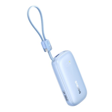 
10000mAh 45W nešiojama baterija su USB-C „Lightning“ laidu „iPhone“ – mėlyna

