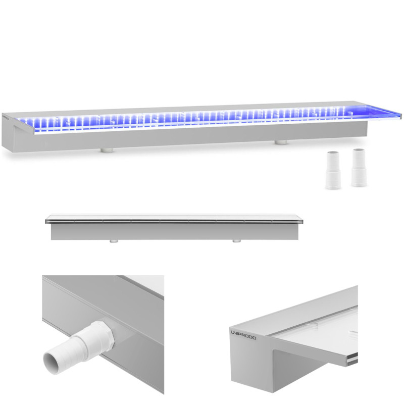 Krioklio snapelio sienelės kaskados sodo tvenkiniui LED 90 cm, srautas 135 mm