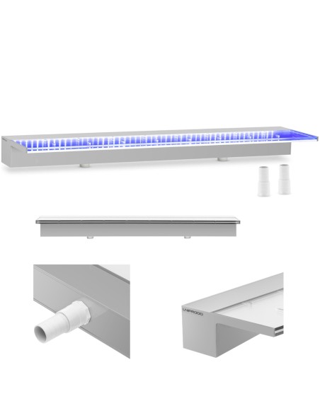 Krioklio snapelio sienelės kaskados sodo tvenkiniui LED 90 cm, srautas 135 mm Krioklio snapelio sienelės kaskados sodo tvenkiniui LED 90 cm, srautas 135 mm