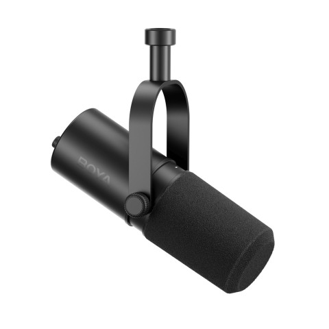 
Laidinis studijinis mikrofonas podkastams su USB XLR – juodas
