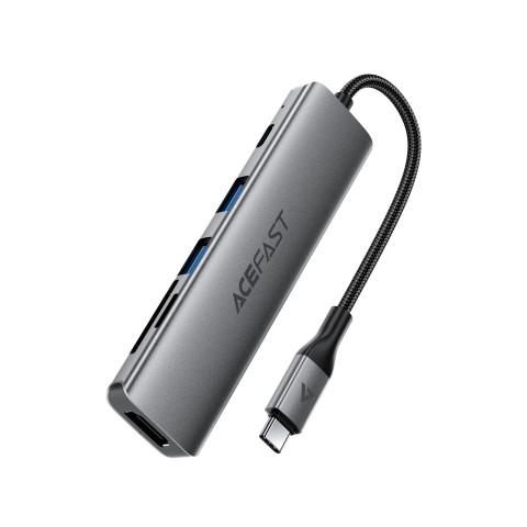 
UAB-A USB-C HDMI SD 4K 60Hz PD 90W šakotuvo stotelė 6 viename
