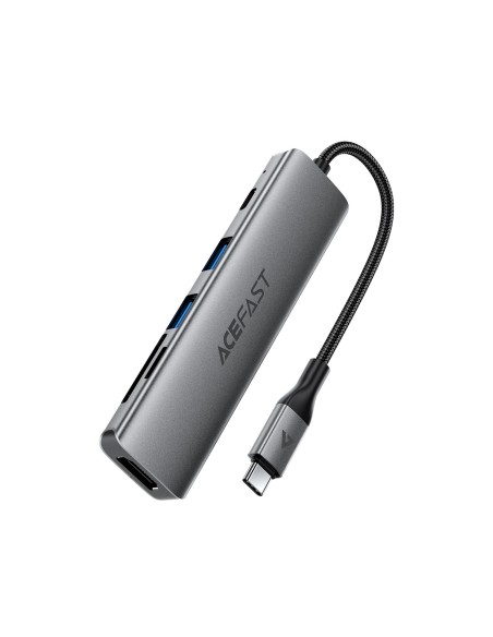 
UAB-A USB-C HDMI SD 4K 60Hz PD 90W šakotuvo stotelė 6 viename
