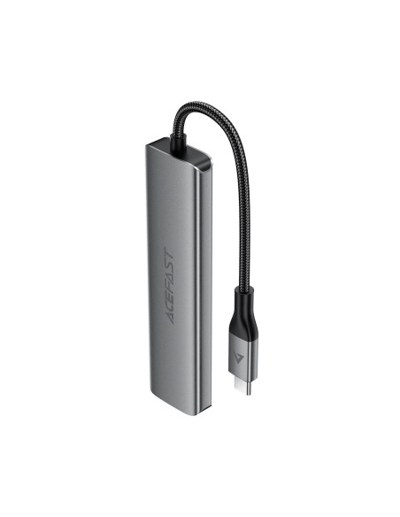 
Šakės prijungimo stotelė 5 viename USB-C - USB-A USB-C HDMI 4K 60Hz PD 90W - pilka
