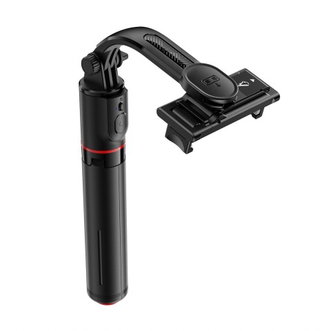 
Asmenukių lazda su automatiniu trikoju ir „Bluetooth“ nuotolinio valdymo pultu 1,05 m - juoda

