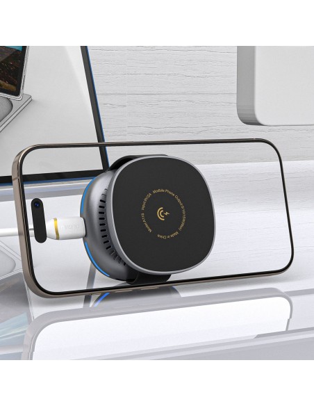 
3 viename belaidis įkroviklis išmaniajam telefonui, išmaniajam laikrodžiui ir ausinėms „MagSafe“ – juodas
