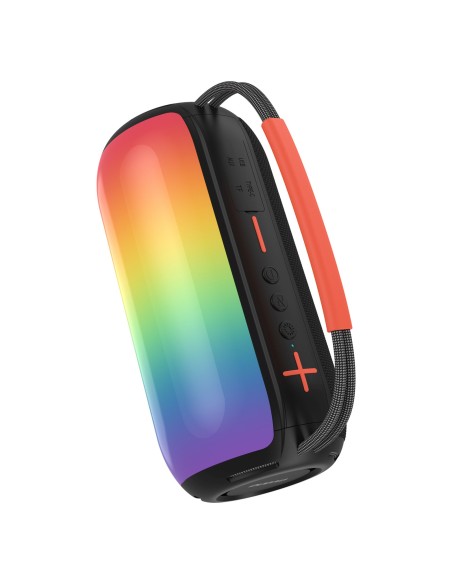 
Belaidė RGB „Bluetooth“ garsiakalbio kolonėlė su apšvietimu ir laikikliu – juoda
