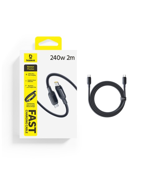 
USB-C 240W 2m kabelis – juodas
