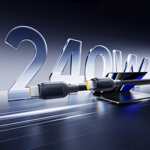 
USB-C 240W 2m kabelis – juodas
