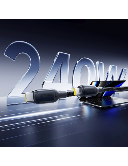 
USB-C 240W 2m kabelis – juodas
