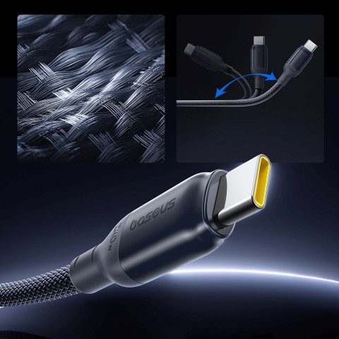 
USB-C 240W 2m kabelis – juodas
