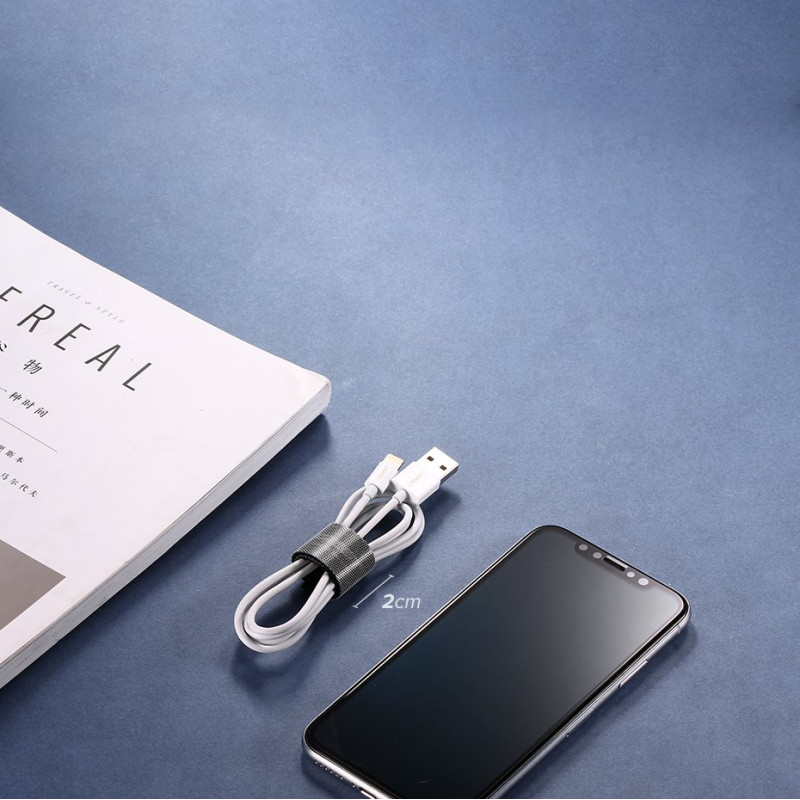 Velcro juosta Velcro kabelio tvarkyklė 5m juoda