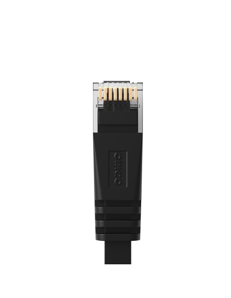 
Ethernet CAT6 1000Mbps RJ45 interneto LAN plokščias tinklo kabelis 30 m - juodas
