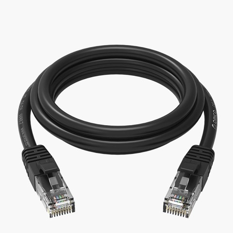 
Ethernet CAT6 1000Mbps RJ45 interneto LAN apvalus tinklo kabelis 30 m - juodas
