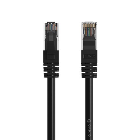 
Ethernet CAT6 1000Mbps RJ45 interneto LAN apvalus tinklo kabelis, 40 m - juodas
