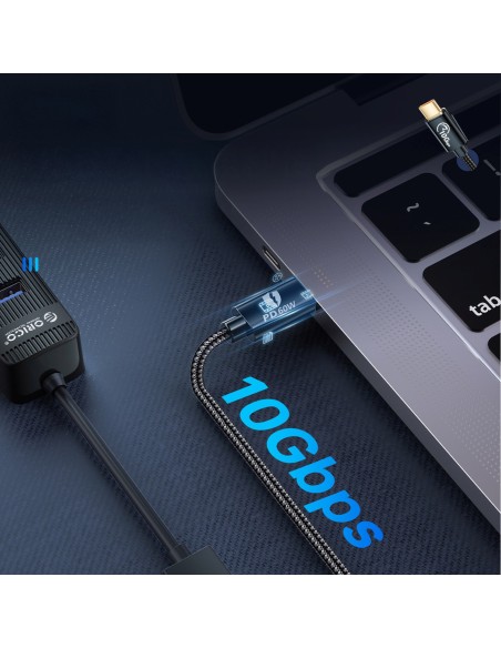 
USB-C į USB-A 3.1 Gen 2 10Gbps OTG adapteris 1m – juodas

