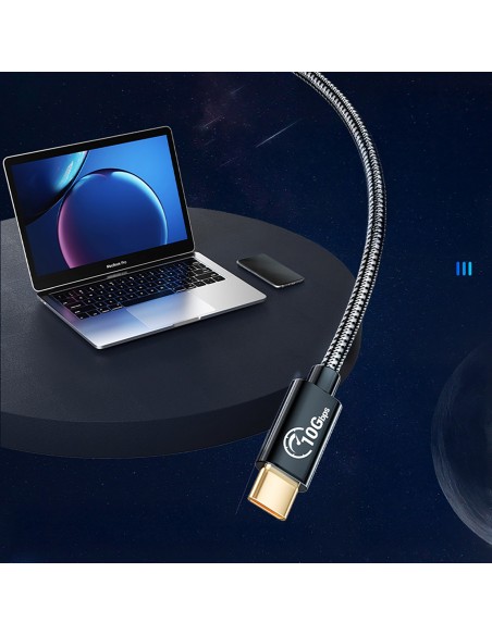 
USB-C į USB-A 3.1 Gen 2 10Gbps OTG adapteris 1m – juodas
