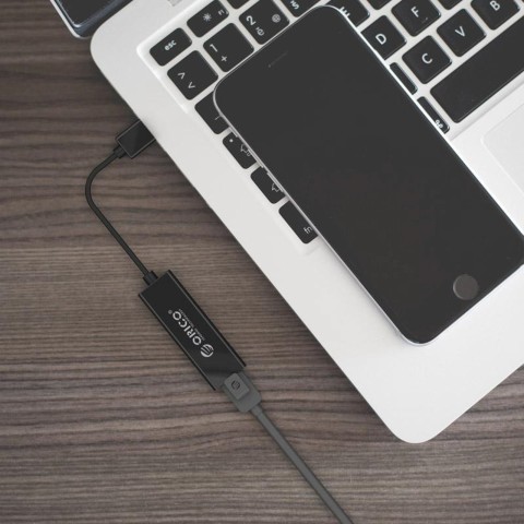 
Išorinis USB-A - RJ45 10/ 100/ 1000 Mbps tinklo adapteris - juodas
