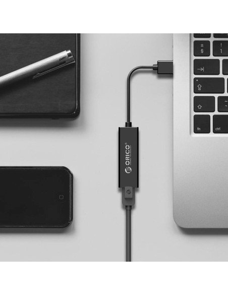 
Išorinis USB-A - RJ45 10/ 100/ 1000 Mbps tinklo adapteris - juodas
