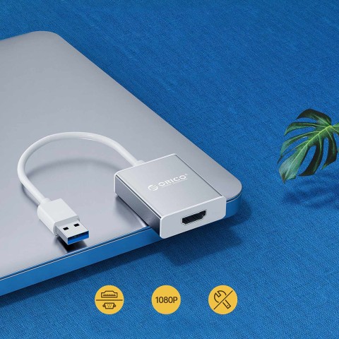 
USB-A į HDMI adapteris – sidabrinis
